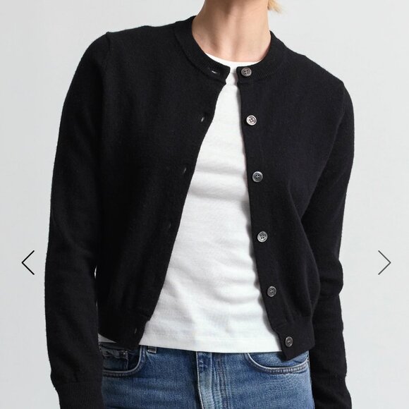 Almina Concept Classic Crew Wool Cardigan - Picture 1 of 10